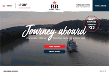 Tablet Screenshot of bbriverboats.com
